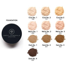 Load image into Gallery viewer, Bundle of 3 Savvy Makeup cool no.1 -  Loose Foundation Savvy Mineral Cream
